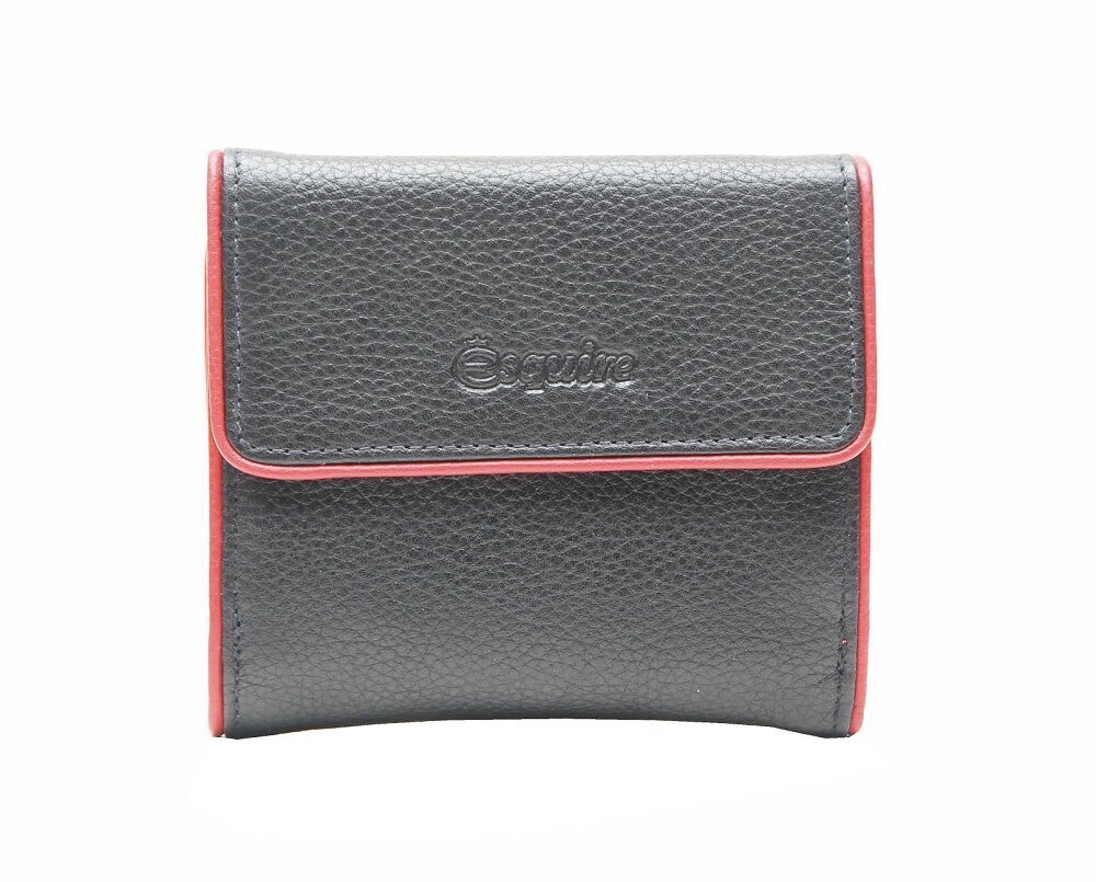 Esquire Piping rahakott, must/punane hind ja info | Naiste rahakotid | kaup24.ee