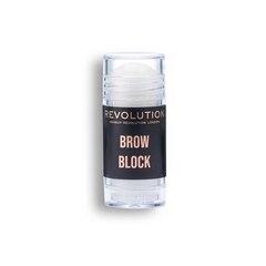 Клей для фиксации волосков для бровей Makeup Revolution Creator Revolution Brow Block Glue Fixing Stick, 12 г цена и информация | Карандаши, краска для бровей | kaup24.ee