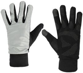 Treeningkindad Avento Sports Gloves Windproof Reflective, must hind ja info | Naiste kindad | kaup24.ee