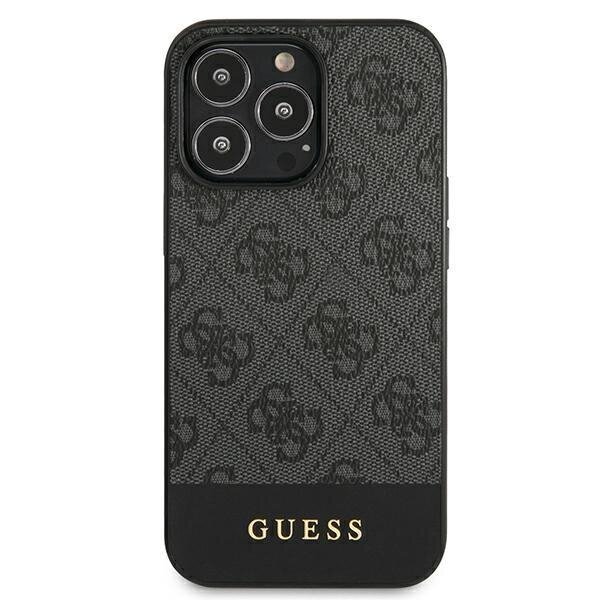 Guess GUHCP13LG4GLGR iPhone 13 Pro / 13 6.1 "gray / gray hard4G Stripe Collection hind ja info | Telefoni kaaned, ümbrised | kaup24.ee