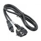 Toitejuhe Akyga Power Cord AK-NB-01A sülearvutitele IEC C5 250V / 50Hz 1,5m hind ja info | Kaablid ja juhtmed | kaup24.ee