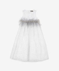 Gulliver kleit koos litritega tüdrukutele, valge цена и информация | Платья для девочек | kaup24.ee