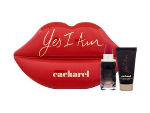 Kosmeetiline kinkekomplekt naistele Cacharel Yes I Am: parfüümvesi 50ml + ihupiim 50ml + ümbris hind ja info | Naiste parfüümid | kaup24.ee