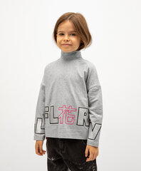 Джемпер с высокой горловиной для девочек Gulliver серого меланжевого цвета цена и информация | Свитеры, жилетки, пиджаки для девочек | kaup24.ee