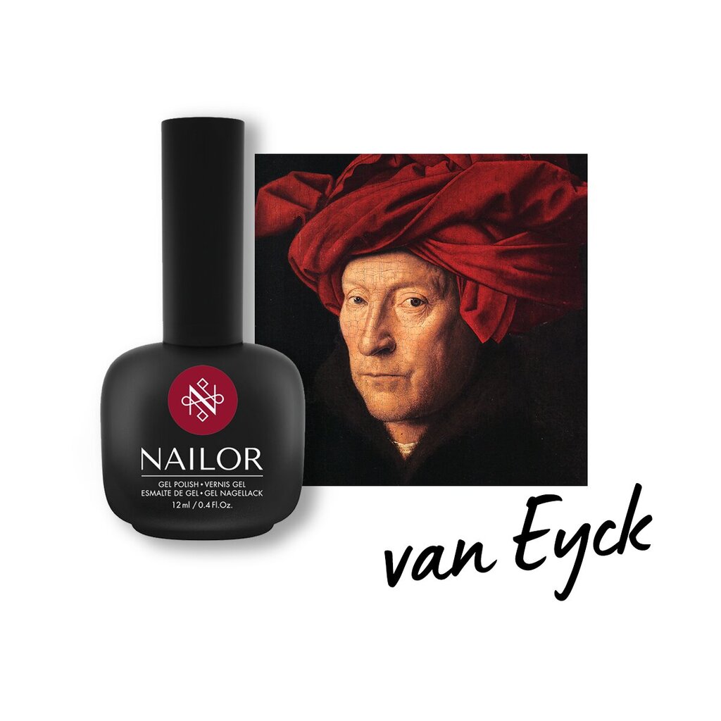 Geel-lakk Nailor Van Eych #106GP, 12 ml hind ja info | Küünelakid, küünetugevdajad | kaup24.ee