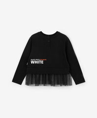 Футболка Gulliver с юбкой из прозрачной сетки для девочки, цвет черный цена и информация | Рубашки для девочек | kaup24.ee