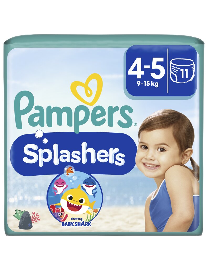 Ujumismähkmed Pampers Pants Splasher Carry Pack, suurus 4, 11 tk цена и информация | Mähkmed | kaup24.ee