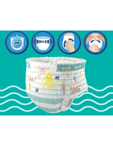 Ujumismähkmed Pampers Pants Splasher Carry Pack, suurus 4, 11 tk hind ja info | Mähkmed | kaup24.ee