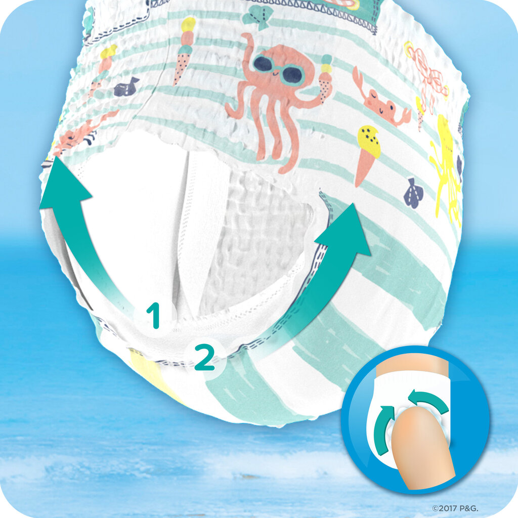 Ujumismähkmed Pampers Pants Splasher Carry Pack, suurus 5, 10 tk цена и информация | Mähkmed | kaup24.ee