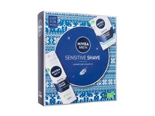 Набор для мужчин Nivea Men Sensitive: пена для бритья, 200 мл+ лосьон после бритья, 100 мл цена и информация | Средства для бритья | kaup24.ee