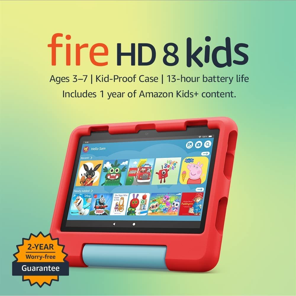 Amazon Fire HD 8 Kids 32GB Red hind ja info | Tahvelarvutid | kaup24.ee