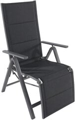 Складной наружный стул Grenada 61x76, черный цена и информация | Садовые стулья, кресла, пуфы | kaup24.ee