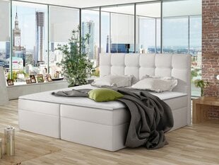 Континентальная кровать HANNAH-ekoskóra Soft 017-140x200 см цена и информация | Кровати | kaup24.ee