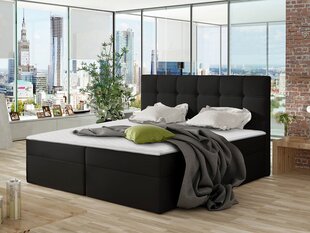 Континентальная кровать HANNAH-ekoskóra Soft 011-140x200 см цена и информация | Кровати | kaup24.ee