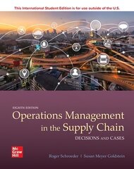 ISE OPERATIONS MANAGEMENT IN THE SUPPLY CHAIN: DECISIONS & CASES 8th edition цена и информация | Книги по экономике | kaup24.ee