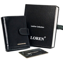 Kaardihoidja naturaalsest nahast Loren, must hind ja info | Loren Jalanõud, riided ja aksessuaarid | kaup24.ee