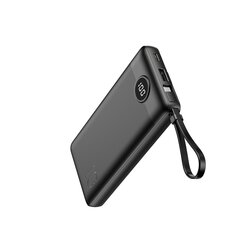 Akupank Power Bank Veger C10 - 10000mAh (MicroUSB + Type C + Lightning 8-pin) black(W1116) цена и информация | Зарядные устройства Power bank | kaup24.ee