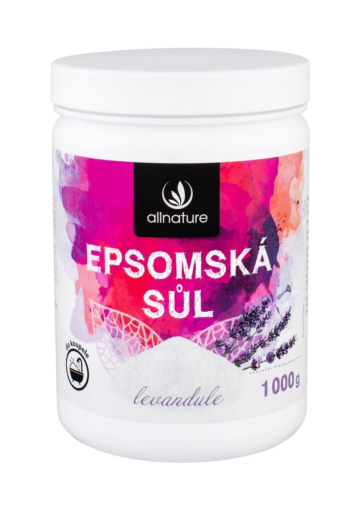 Allnature Epsom sool lavendliga, 1000 g hind ja info | Dušigeelid, õlid | kaup24.ee