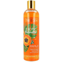 Увлажняющее масло для ванны и душа Bielenda Exotic Paradise Papaya Shower & Bath Oil, 400 мл цена и информация | Масла, гели для душа | kaup24.ee