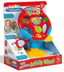 Руль со светом и звуком Clementoni, 20 x 25 x 12 см цена и информация | Игрушки для малышей | kaup24.ee