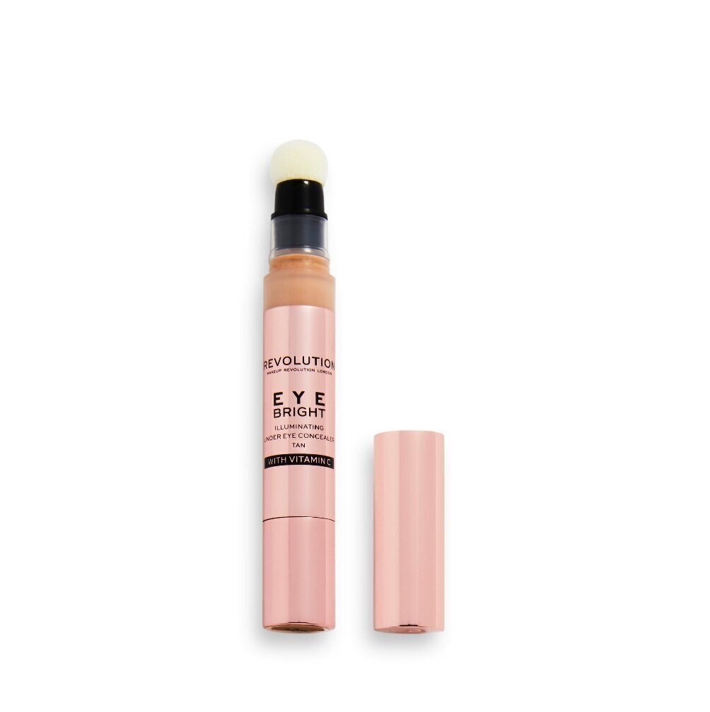 Silmaalune peitekreem Makeup Revolution Eye Bright Under Eye Concealer Tan, 3 ml hind ja info | Jumestuskreemid, puudrid | kaup24.ee