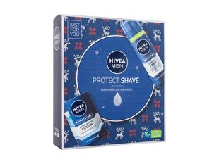 Набор Nivea Men Protect Shave: лосьон после бритья, 100 мл + пена для бритья, 200 мл цена и информация | Косметика и средства для бритья | kaup24.ee