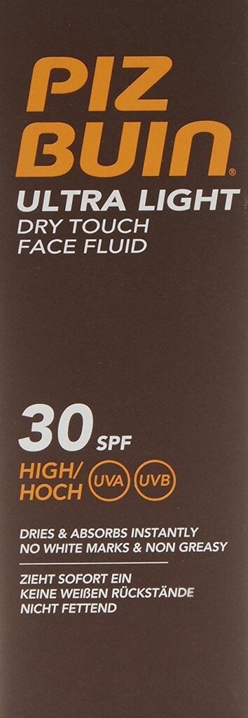 PIZ BUIN Ultra Light Dry Touch Face Fluid päikesekaitse näole 50 ml цена и информация | Päikesekreemid | kaup24.ee