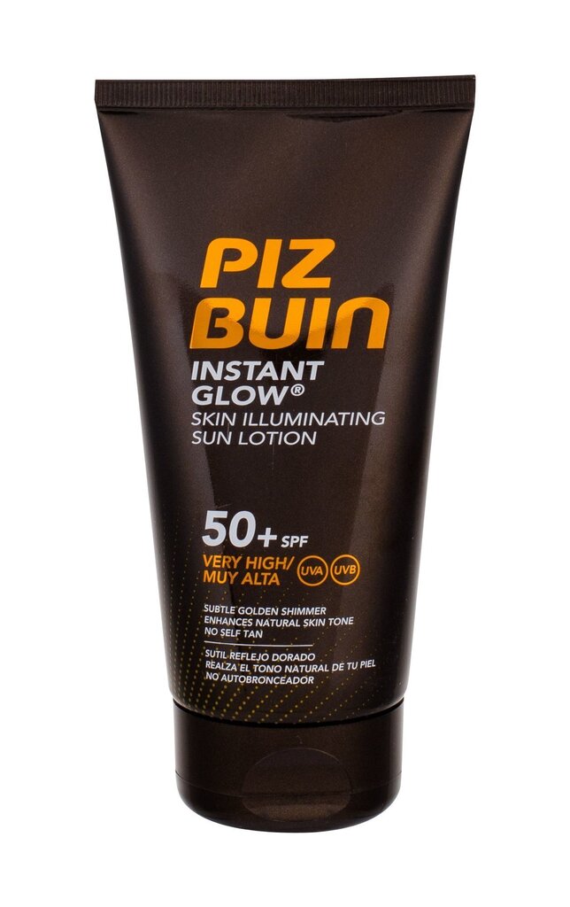 Piz Buin Instant Glow Sun Lotion SPF50+ naistele 150 ml цена и информация | Päikesekreemid | kaup24.ee