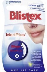 Huulepalsam Blistex Med Plus 7 ml цена и информация | Помады, бальзамы, блеск для губ | kaup24.ee