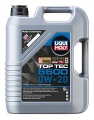 Mootoriõli Liqui Moly Top Tec 6600 0W20 mootoriõli C5/C6 5 liitrit hind ja info | Mootoriõlid | kaup24.ee