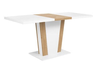 Обеденный стол BRW Zalder, белый/коричневый цена и информация | Кухонные и обеденные столы | kaup24.ee