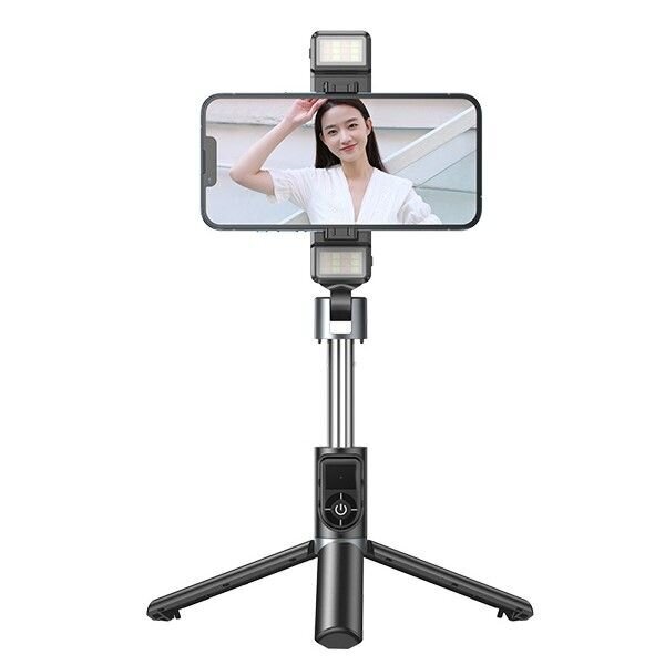 Selfipulk Remax P13 Dual-Light selfie stick – seisev hind ja info | Mobiiltelefonide lisatarvikud | kaup24.ee