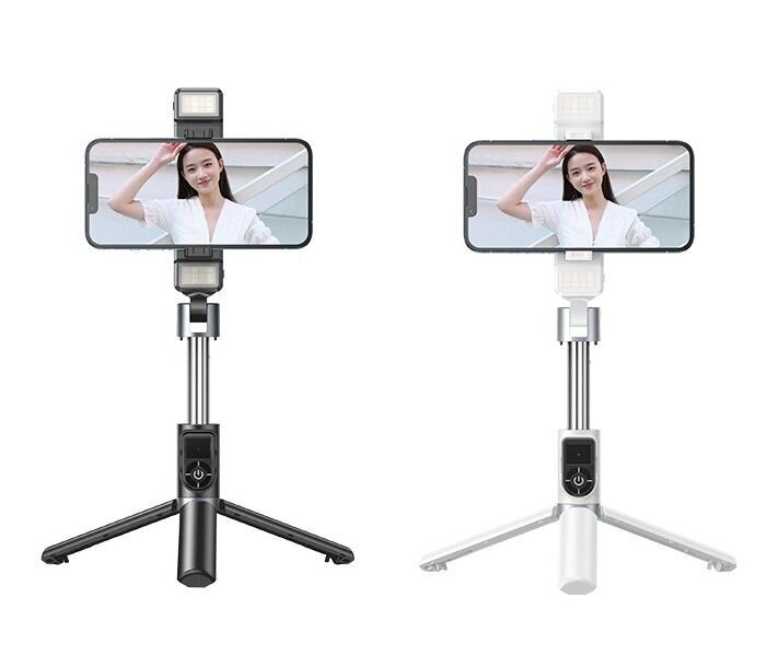 Selfipulk Remax P13 Dual-Light selfie stick – seisev hind ja info | Mobiiltelefonide lisatarvikud | kaup24.ee