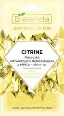 Näo lehtmask Bielenda Crystal Glow Citrine 8 g hind ja info | Näomaskid, silmamaskid | kaup24.ee