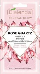 Листовая маска для лица Bielenda Crystal Glow Rose Quartz, 8 г цена и информация | Маски для лица, патчи для глаз | kaup24.ee