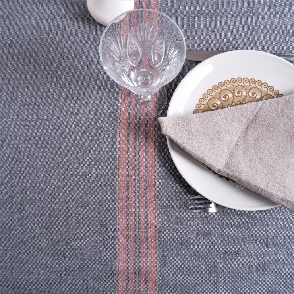 Linasest laudlina French stripes, 140x200 cm hind ja info | Laudlinad, lauamatid, servjetid | kaup24.ee