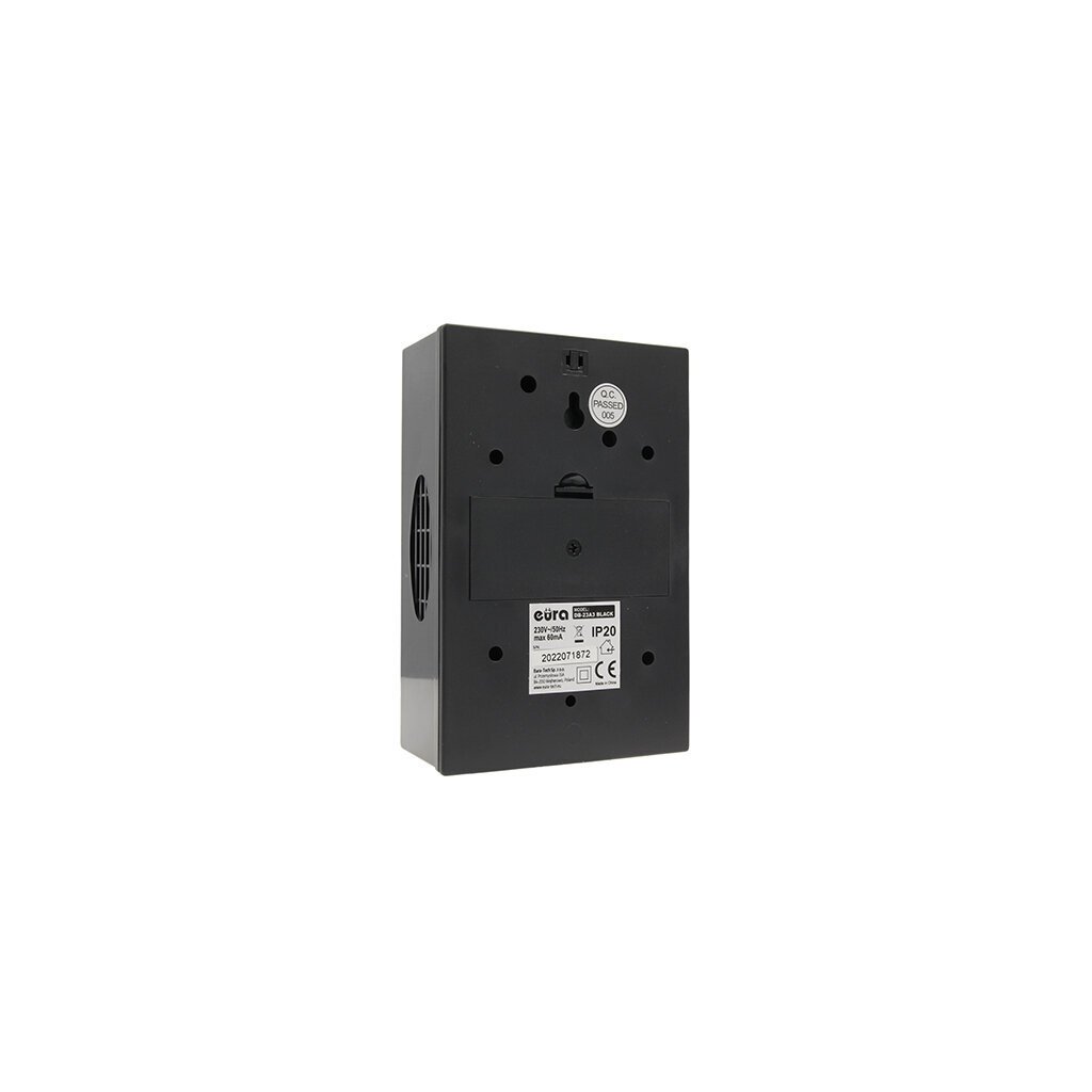 Kahetooniline uksekell Eura DB-23A3 Black ~ 230V AC hind ja info | Uksekellad, uksesilmad | kaup24.ee