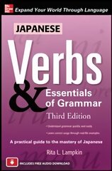 Japanese Verbs & Essentials of Grammar, Third Edition 3rd edition цена и информация | Пособия по изучению иностранных языков | kaup24.ee