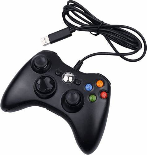 Vibratsiooniga mängupult Xbox 360, must juhtmega hind ja info | Mängukonsoolid | kaup24.ee