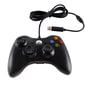 Vibratsiooniga mängupult Xbox 360, must juhtmega цена и информация | Mängukonsoolid | kaup24.ee