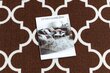 Koridorivaibad kummeeritud 133 cm Maroko ristikhein pruun 30351 hind ja info | Vaibad | kaup24.ee
