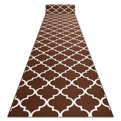 Rugsx ковровая дорожка Maroko 30351, коричневая, 133 cм цена и информация | Ковры | kaup24.ee