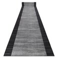 Rugsx ковровая дорожка Streifen, антрацит, 133 см