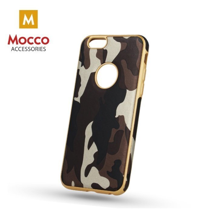 Silikoninis ümbris Mocco Army Back Case, sobib Samsung A320 Galaxy A3 (2017) telefonile, pruun hind ja info | Telefoni kaaned, ümbrised | kaup24.ee