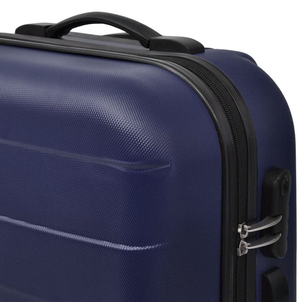 vidaXLi kolmeosaline kõvakattega kohvrite komplekt sinine цена и информация | Kohvrid, reisikotid | kaup24.ee
