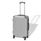 vidaXL neljaosaline kõvakattega kohvrite komplekt hõbedane hind ja info | Kohvrid, reisikotid | kaup24.ee