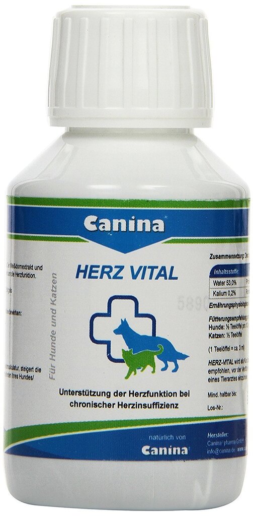 Toidulisand Canina Herz-Vital, 100 ml цена и информация | Toidulisandid ja parasiitide vastased tooted | kaup24.ee