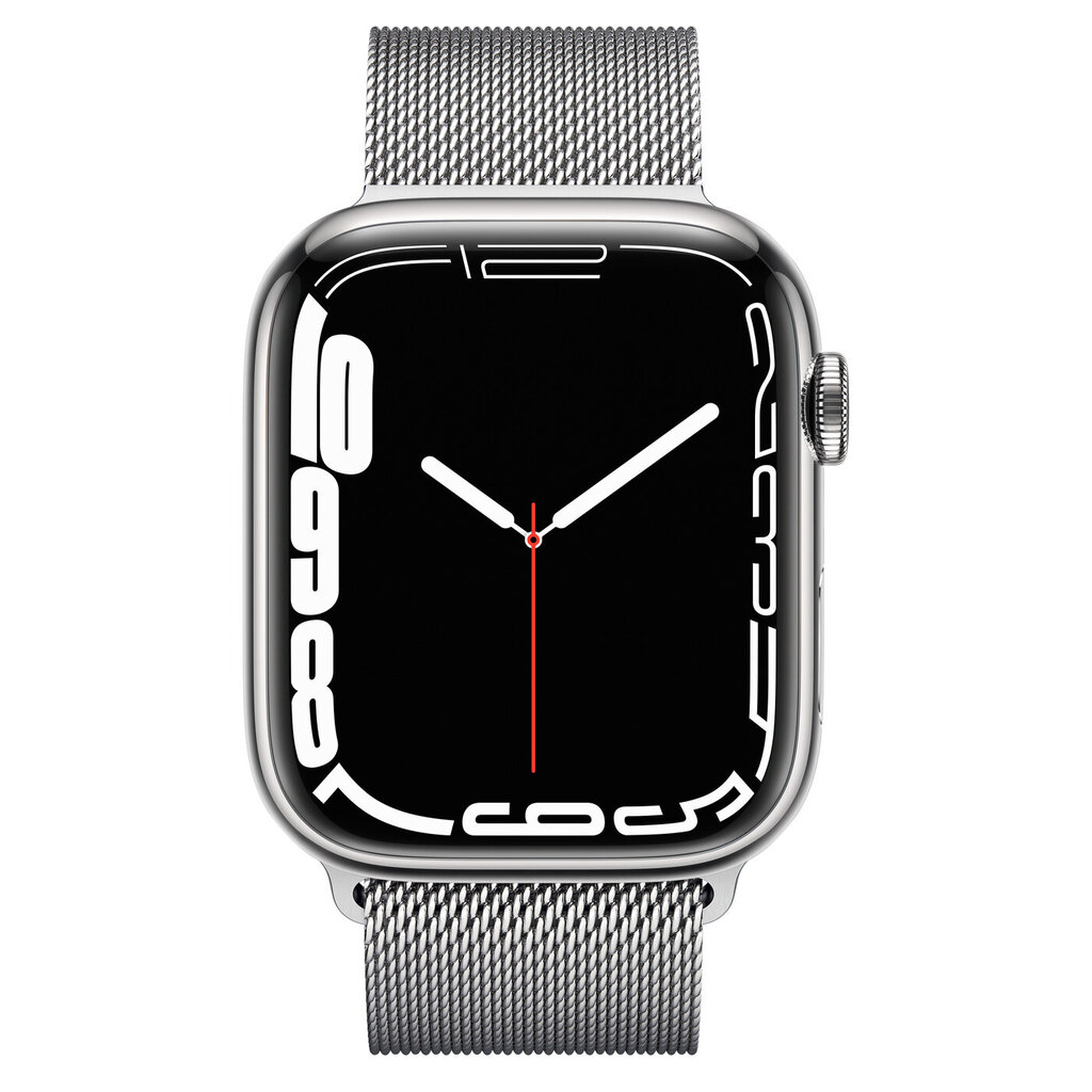 Apple Watch Series 7 45mm Stainless steel GPS+Cellular (Uuendatud, seisukord nagu uus) цена и информация | Nutikellad (smartwatch) | kaup24.ee