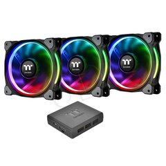 Thermaltake Riing Plus 12 светодиодов RGB, 3 шт (CL-F053-PL12SW-A) цена и информация | Компьютерные вентиляторы | kaup24.ee