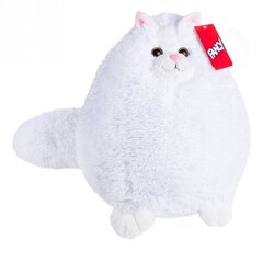 Плюшевая игрушка-подушка кошка Белый кот Fancy, 28 см цена и информация | Плюшевые | kaup24.ee